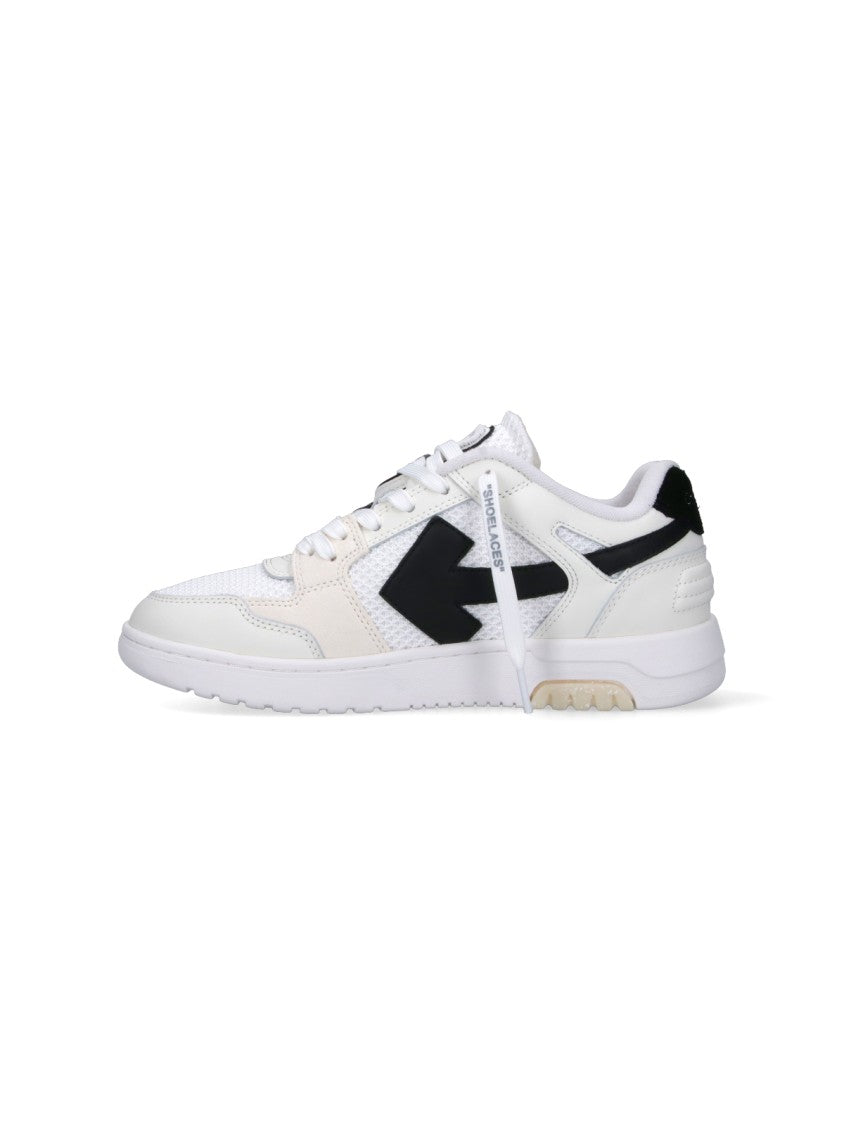 Off-White Minimalist White Sneakers With Textural Details