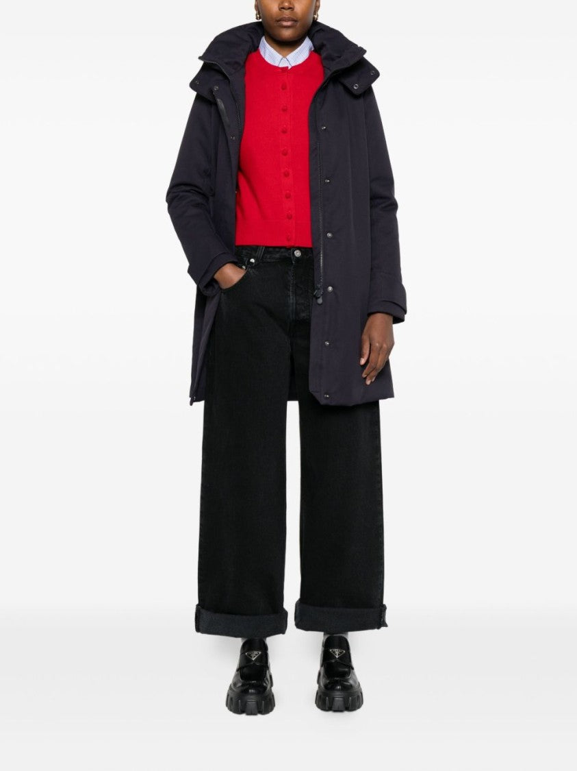 Save The Duck Mid-Length Coat With High Collar
