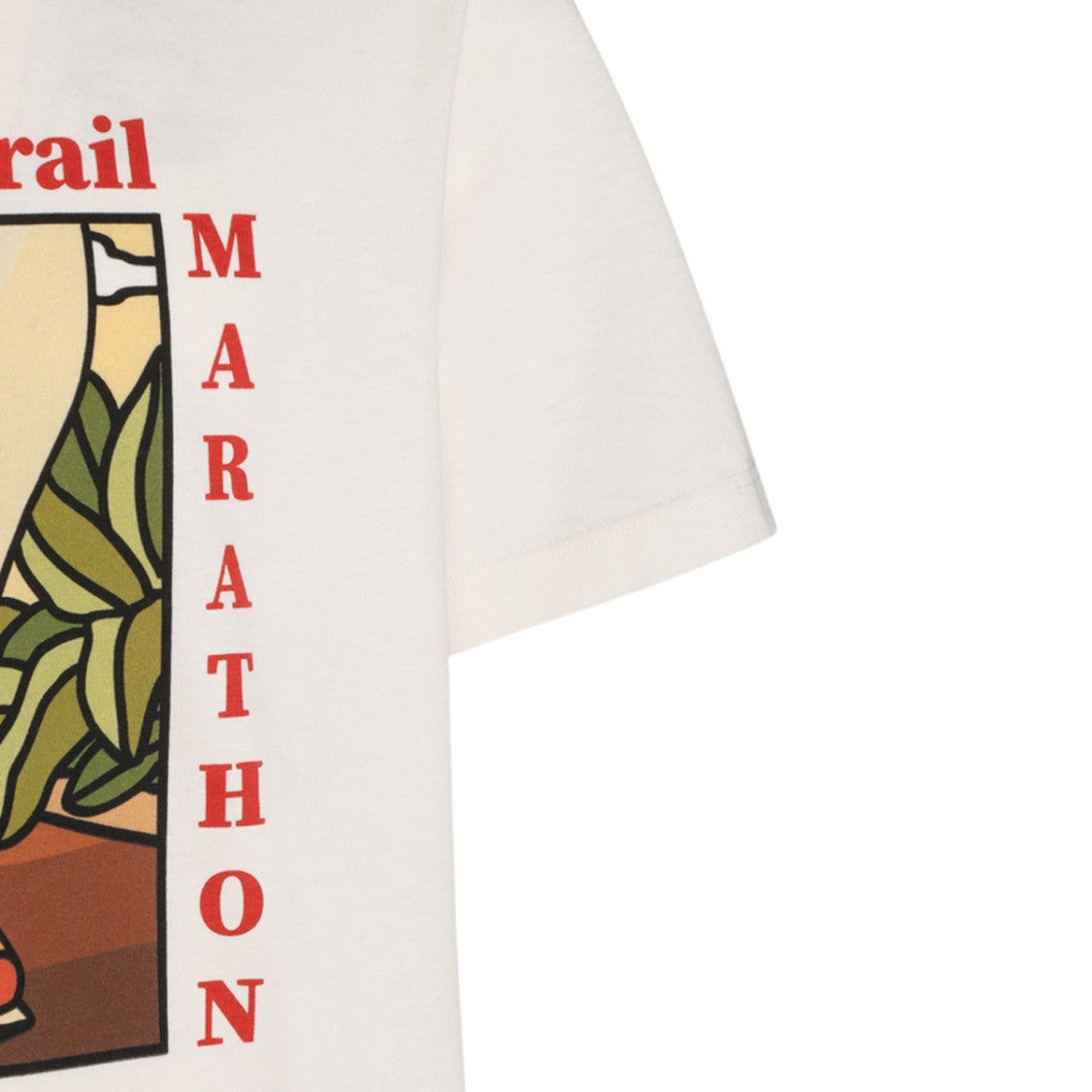 Golden Goose Cream Runner Graphic Printed T-Shirt