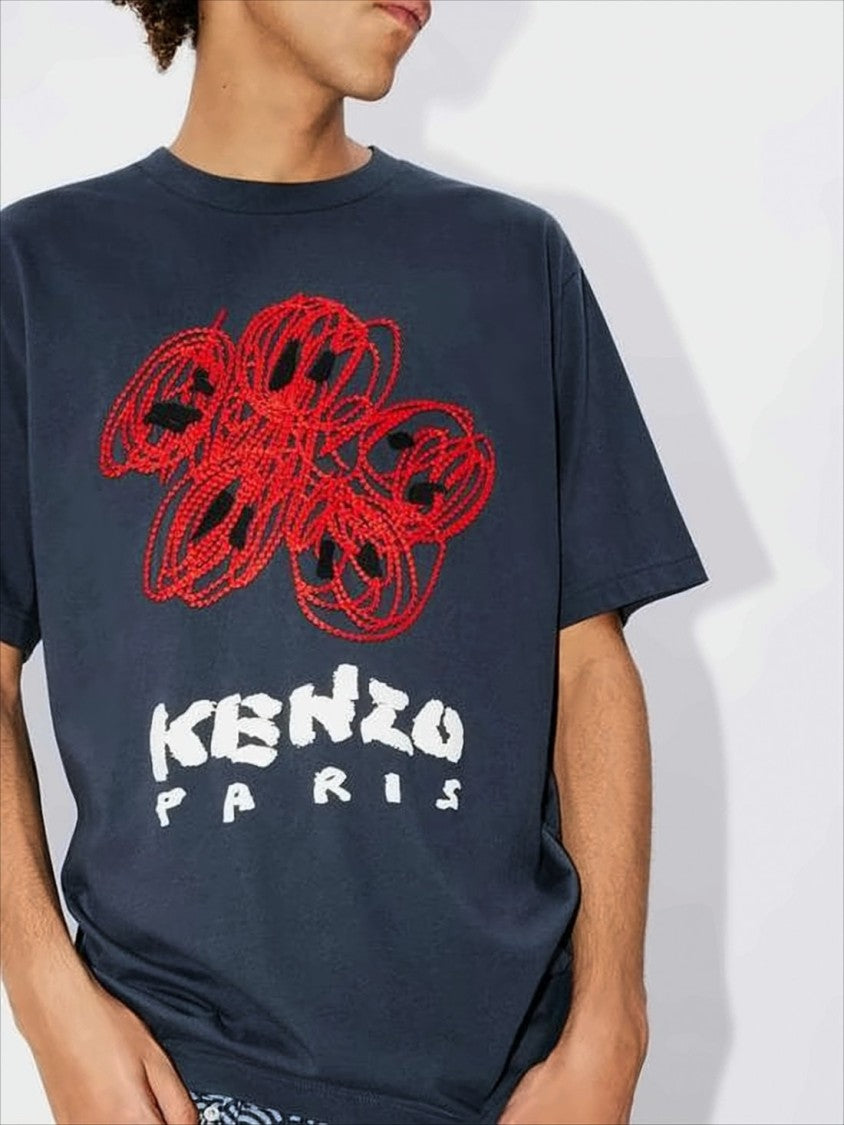 Kenzo Relaxed Fit Graphic T-Shirt With Bold Design