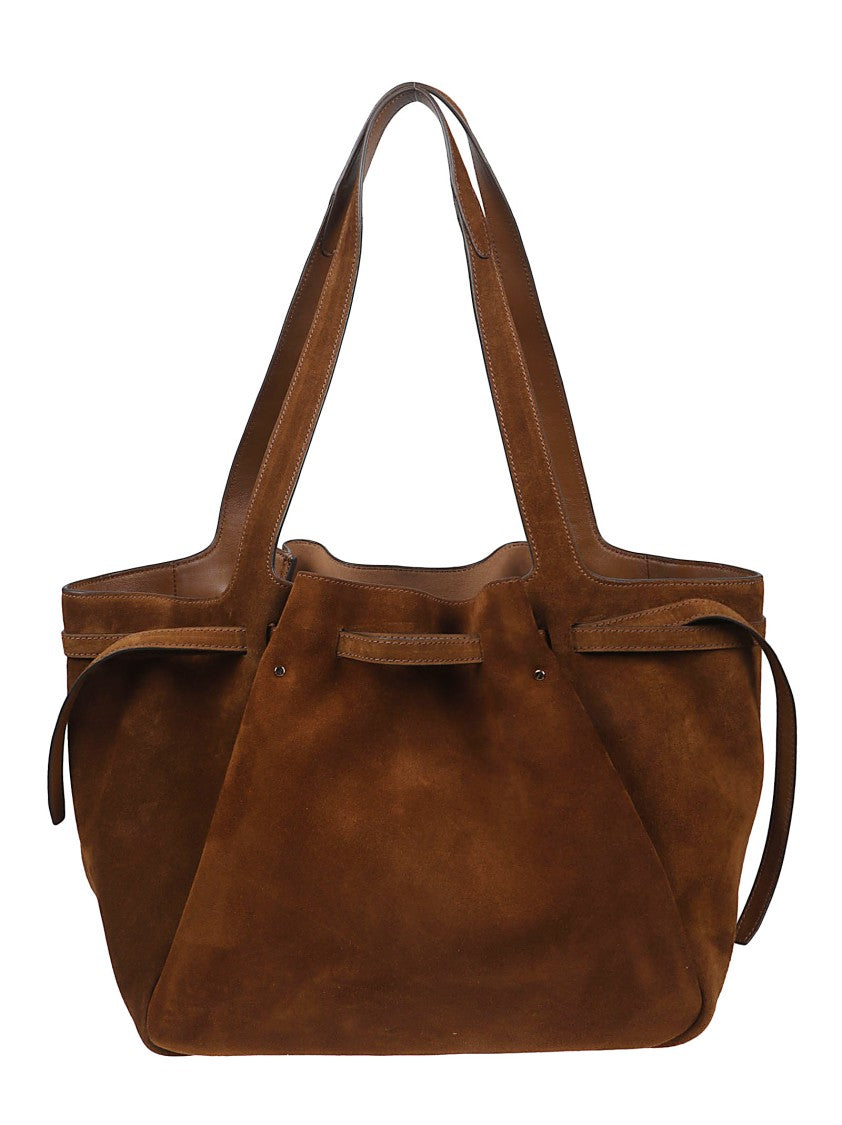 Tory Burch Romy Suede Structured Tote Bag