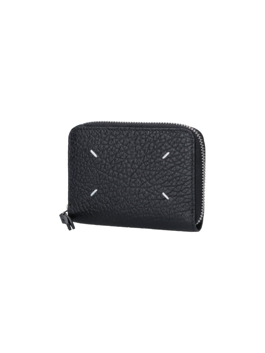 Maison Margiela Black Four Stitches Leather Wallet
