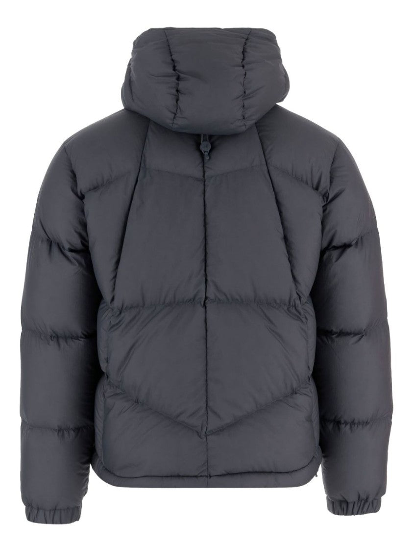 K-Way Padded Cropped Jacket With High Collar