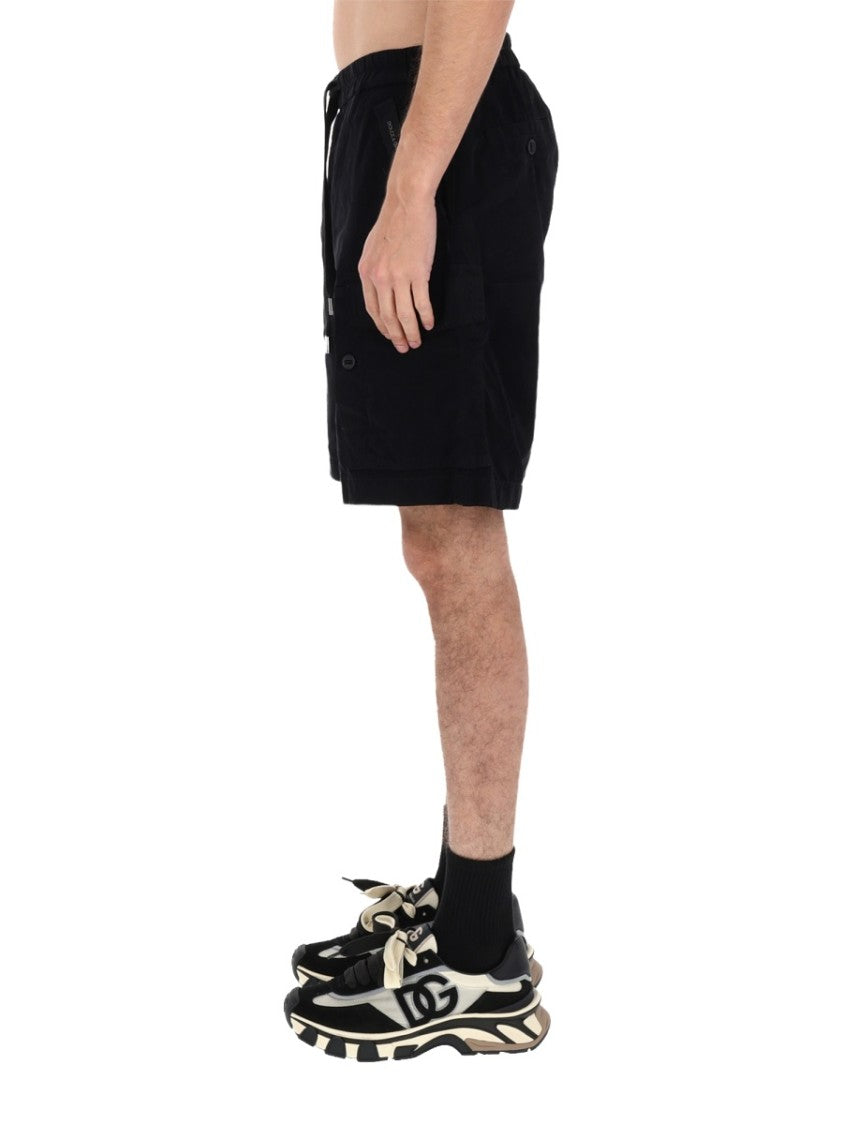 Dolce & Gabbana Relaxed Fit Functional Pockets Drawstring Shorts
