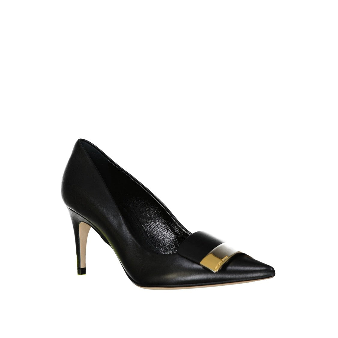 Sergio Rossi Sr Leather Pumps With Pointed Toe And Heel
