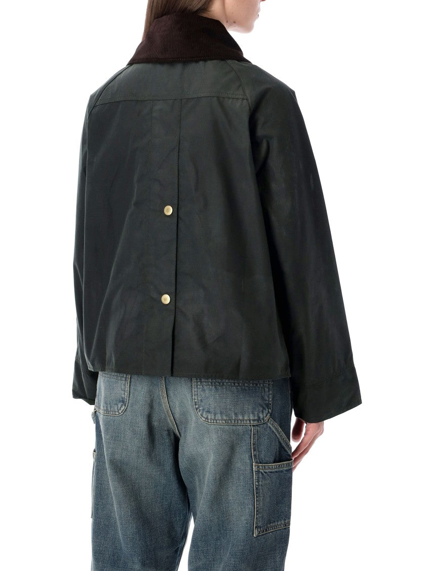Barbour Contemporary Short Coat In Water-Repellent Waxed Cotton