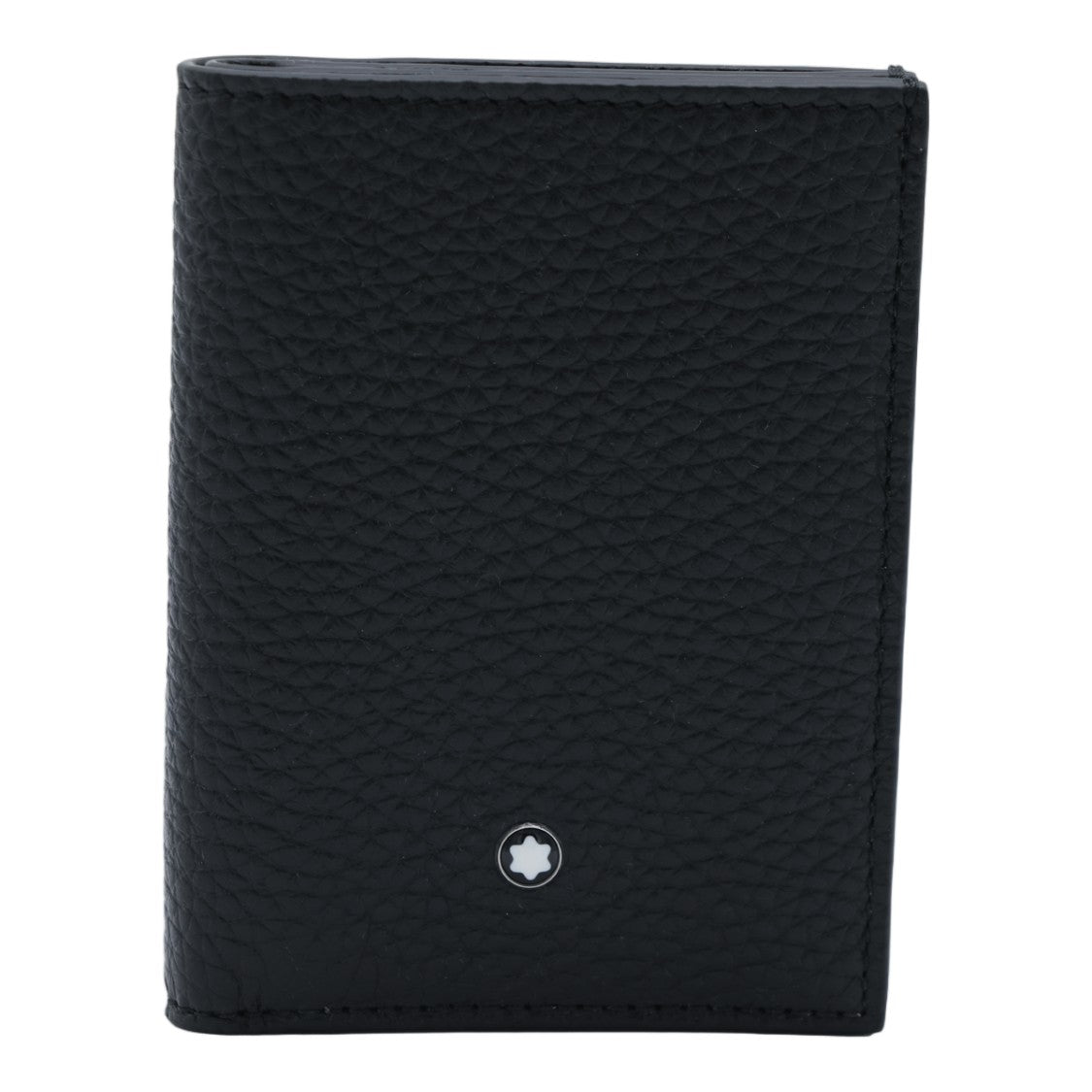 Montblanc Pebbled Leather Wallet With Fold-Over Design