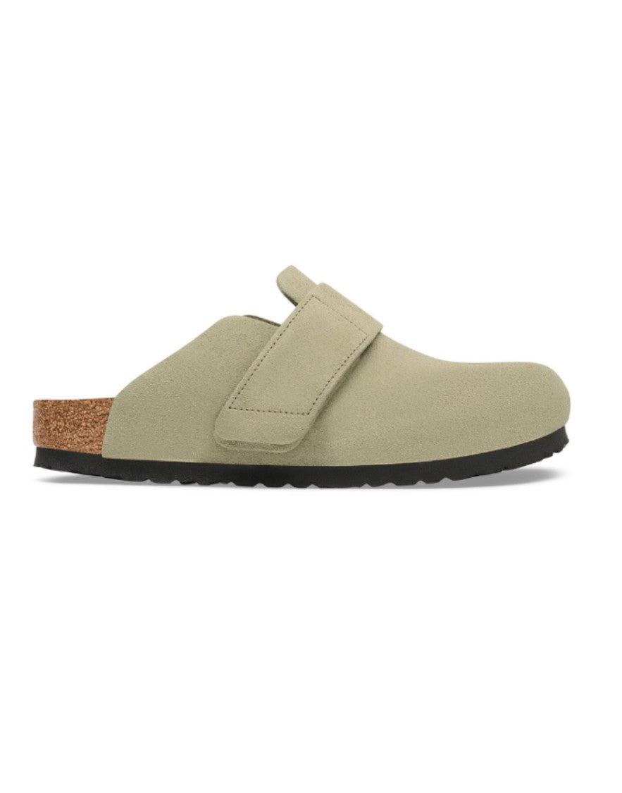 Birkenstock Arizona Big Buckle Sandals In Baby Blue Leather