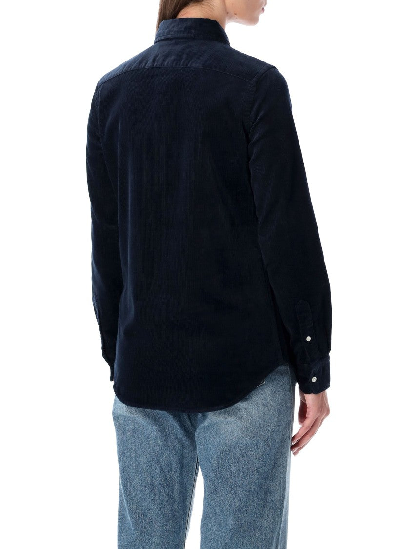 Polo Ralph Lauren Stretch Cotton Velvet Slim Fit Shirt