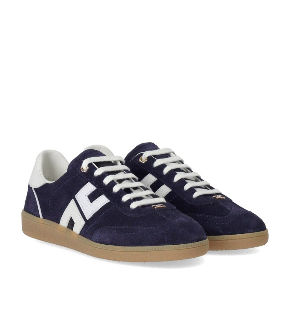 Elisabetta Franchi Oltremare Avorio Sneaker With Logo