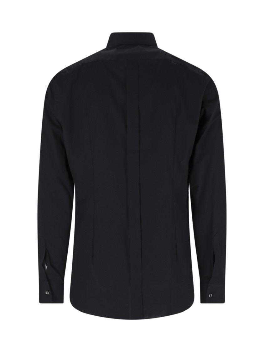 Dolce & Gabbana Classic Black Cotton Shirt With Tailored Silhouette