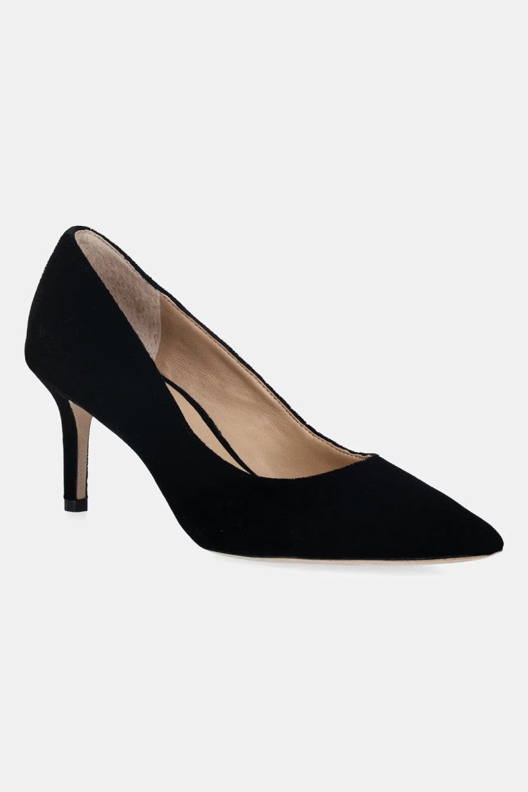 Lauren Ralph Lauren Closed Toe Lanette Pumps With Velvet Finish