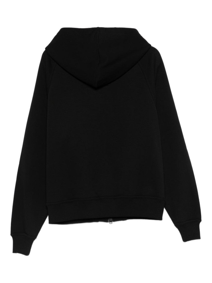Peuterey Zip-Up Black Hoodie With Relaxed Fit