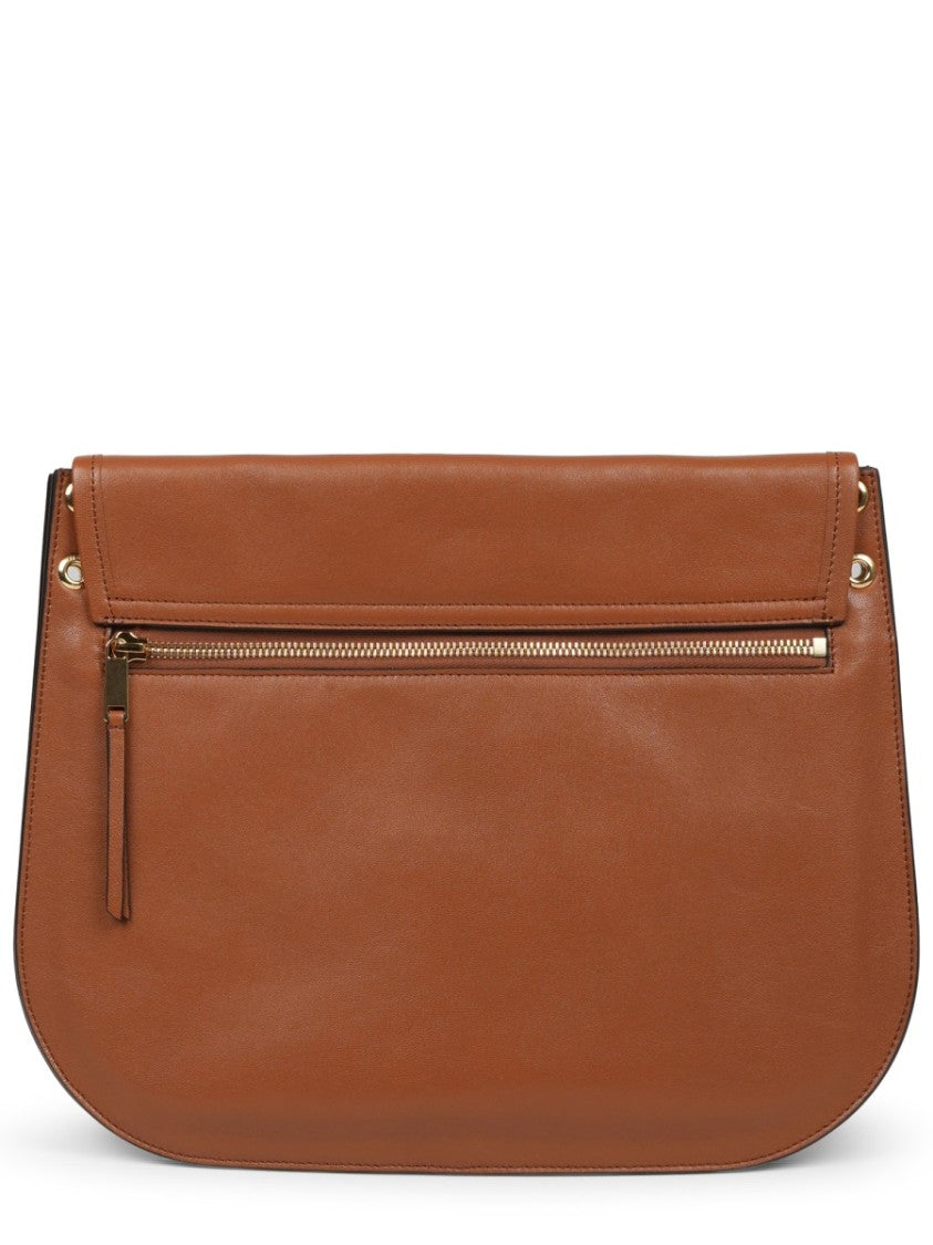 Celine Structured Shoulder Bag In Smooth Lamb Leather