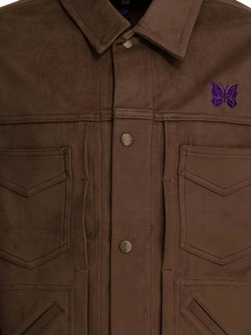 Needles Cropped Structured Jacket With Classic Collar