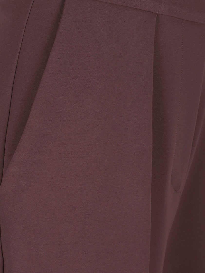 Elisabetta Franchi High-Waisted Straight-Leg Trousers With Button Detailing