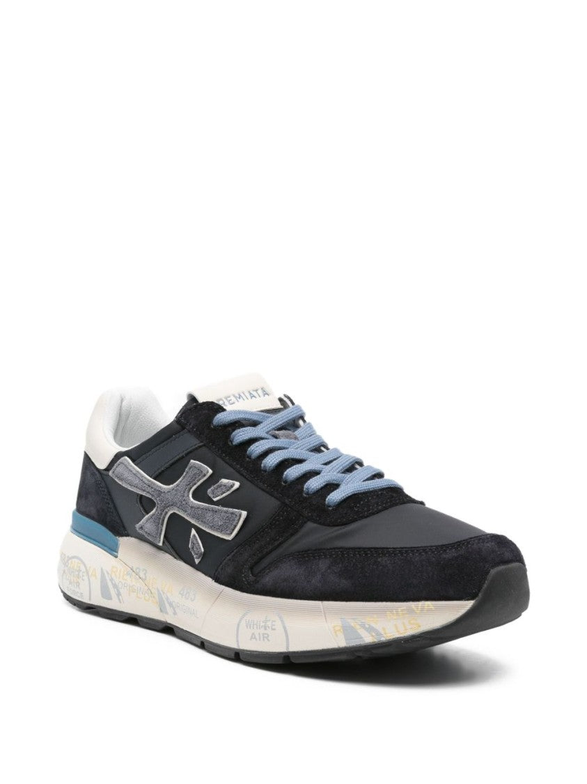 Premiata Dark Blue Suede Sneakers