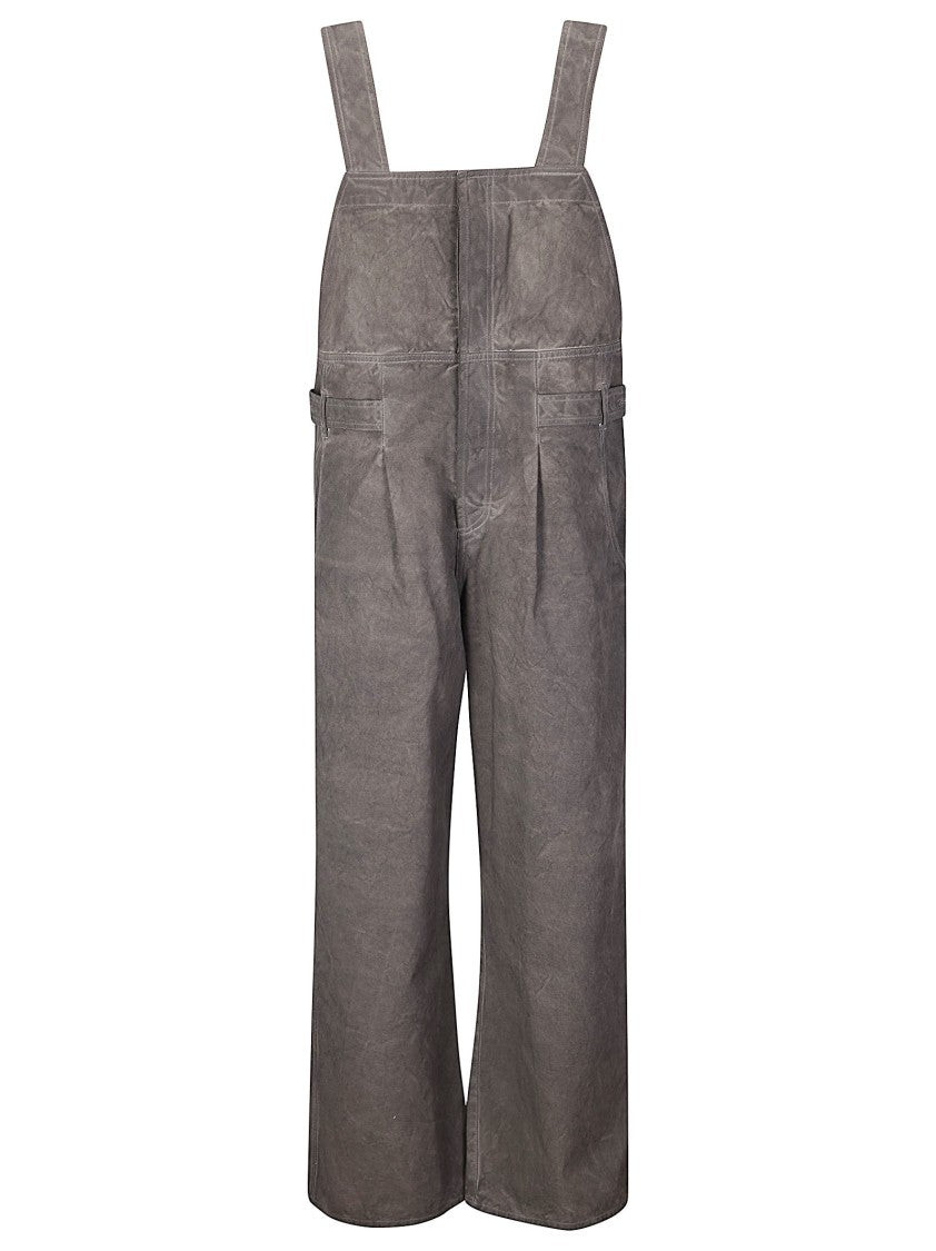 Uma Wang Blue Panda Cotton Salopette