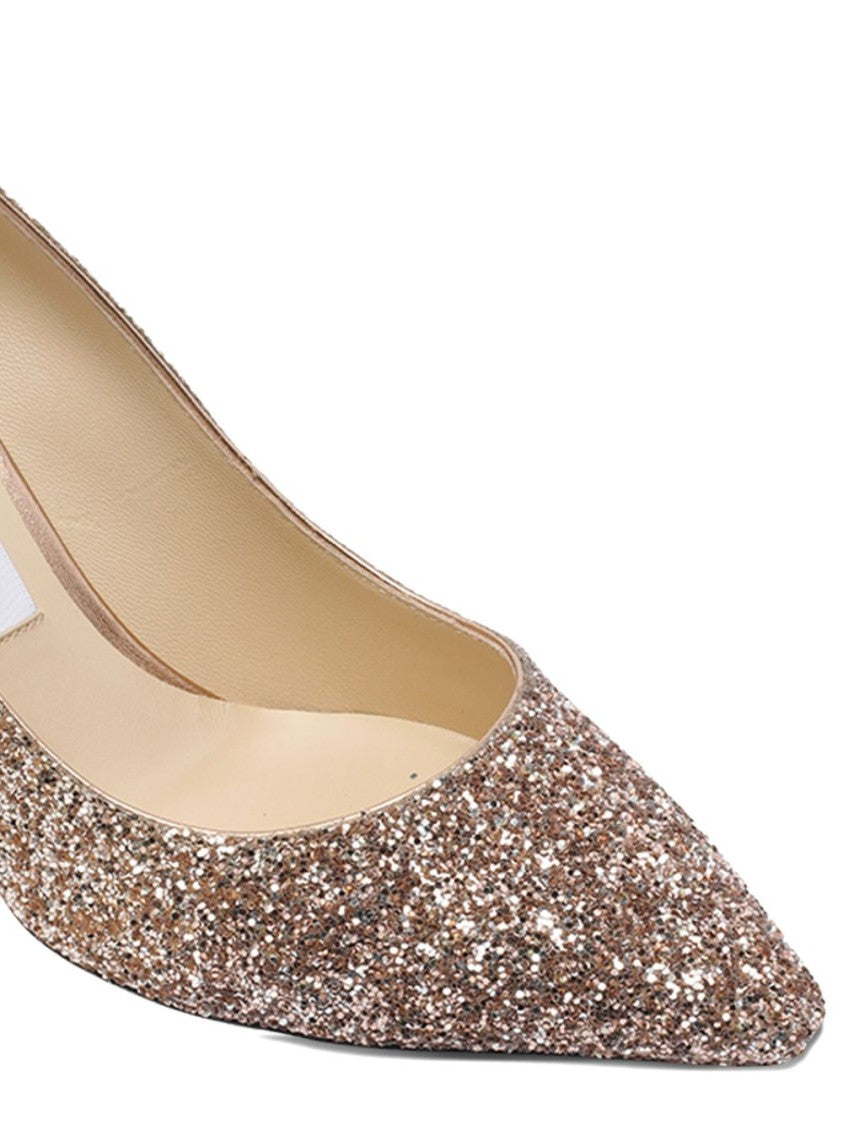 Jimmy Choo Pointed-Toe High Heels With Silver-Tone Ombre Glitter Effect