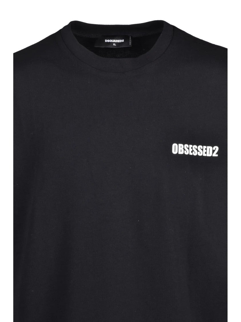Dsquared2 Black Logo Cotton T-Shirt
