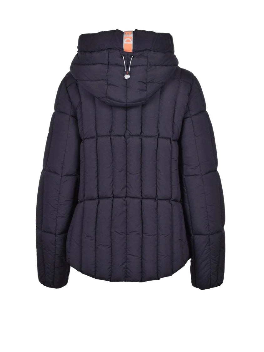 Dekker Black Quilted Lightweight Hooded Polyamide Down Jacket