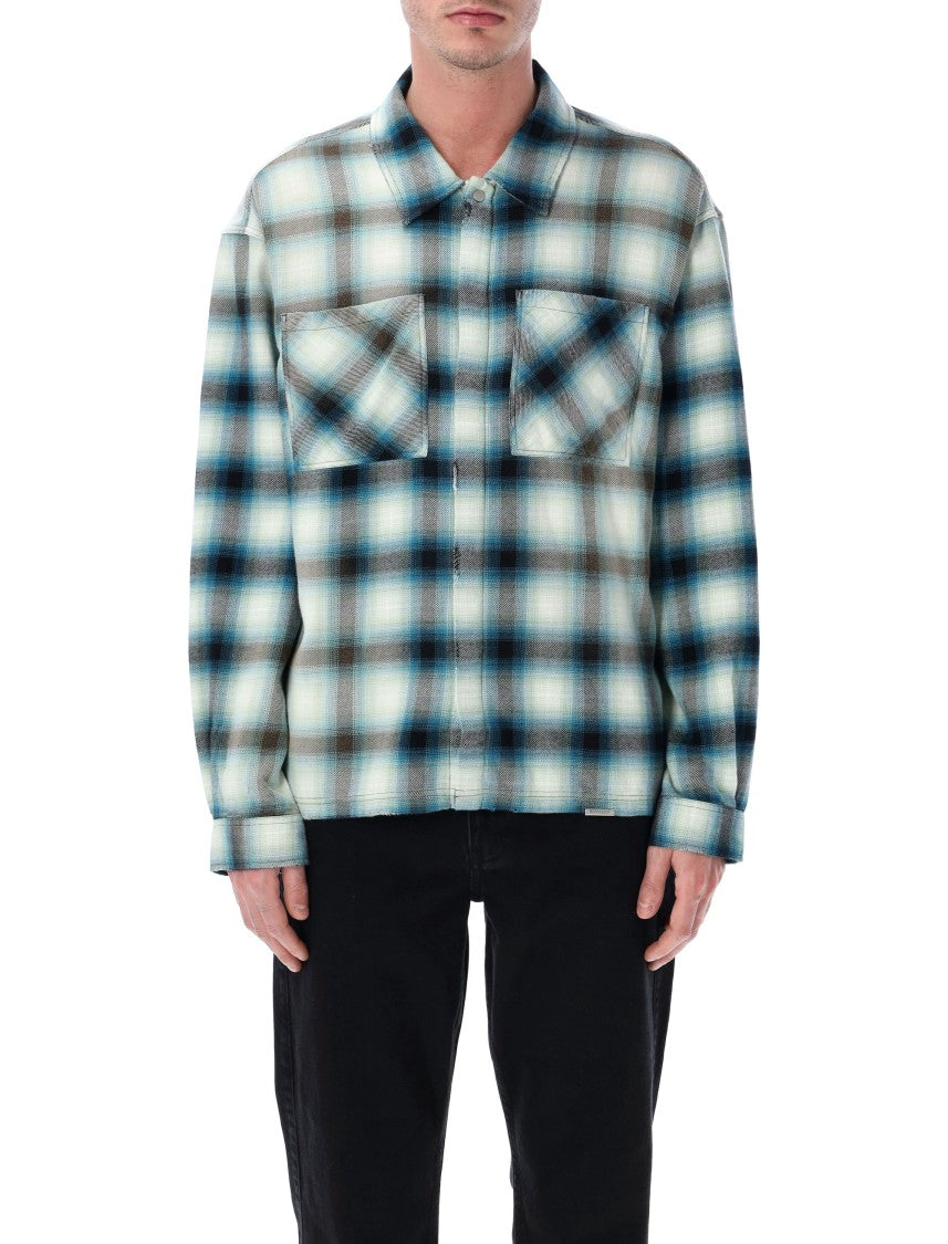 Represent Bleached Plaid Cotton Shirt
