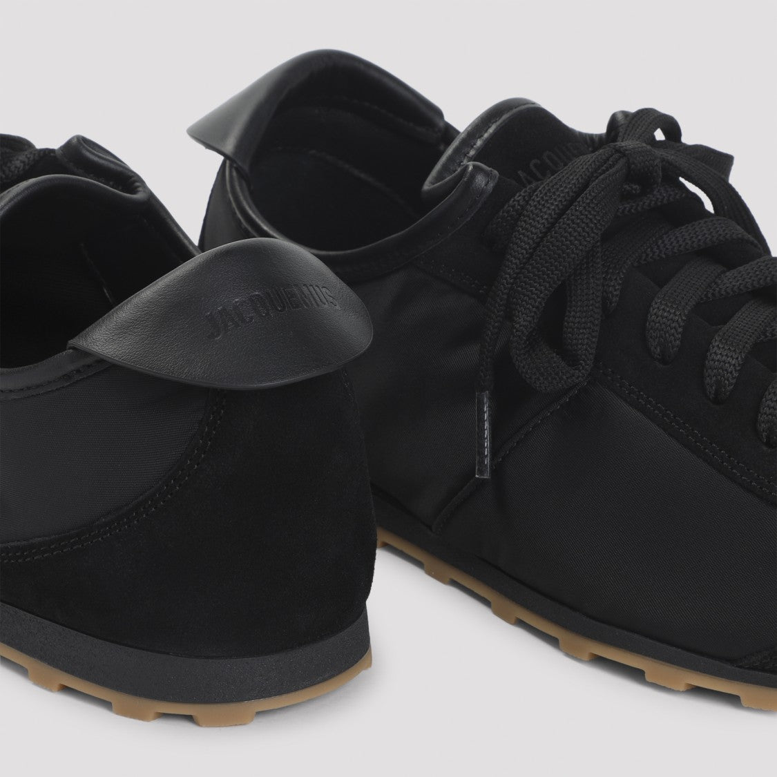 Jacquemus Black Suede Leather Les Tennis Sneakers