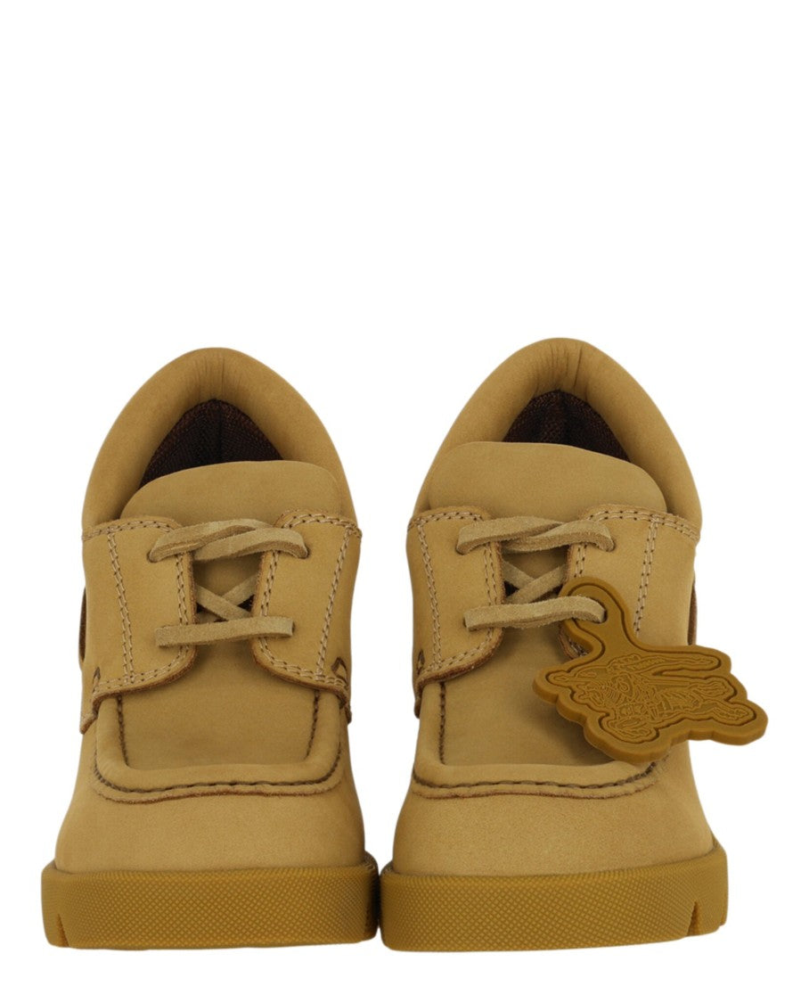 Burberry Stride Leather Heeled Loafers