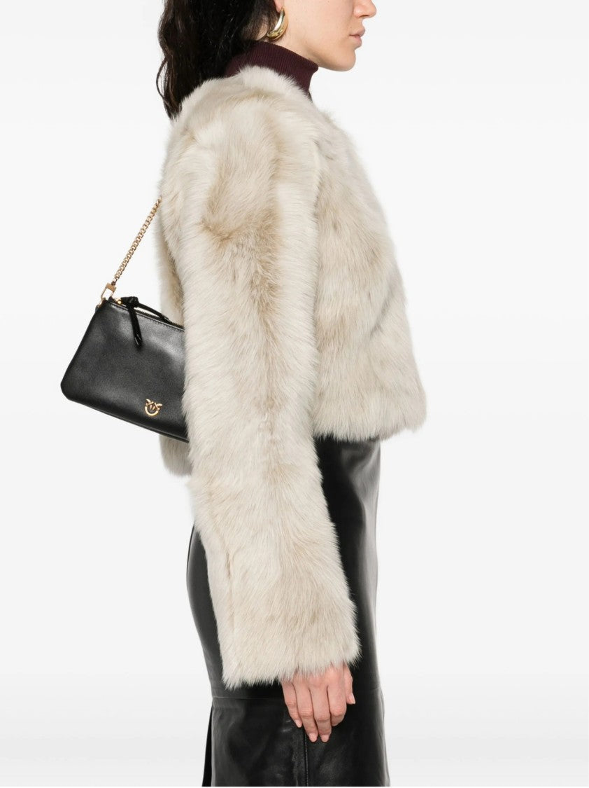 Pinko Shoulder Bag With Chain Strap And Smooth Finish