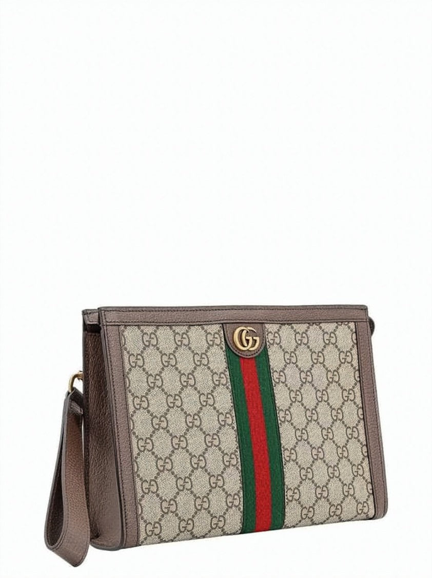 Gucci Gucci Gg Supreme Canvas Ophidia Pouch