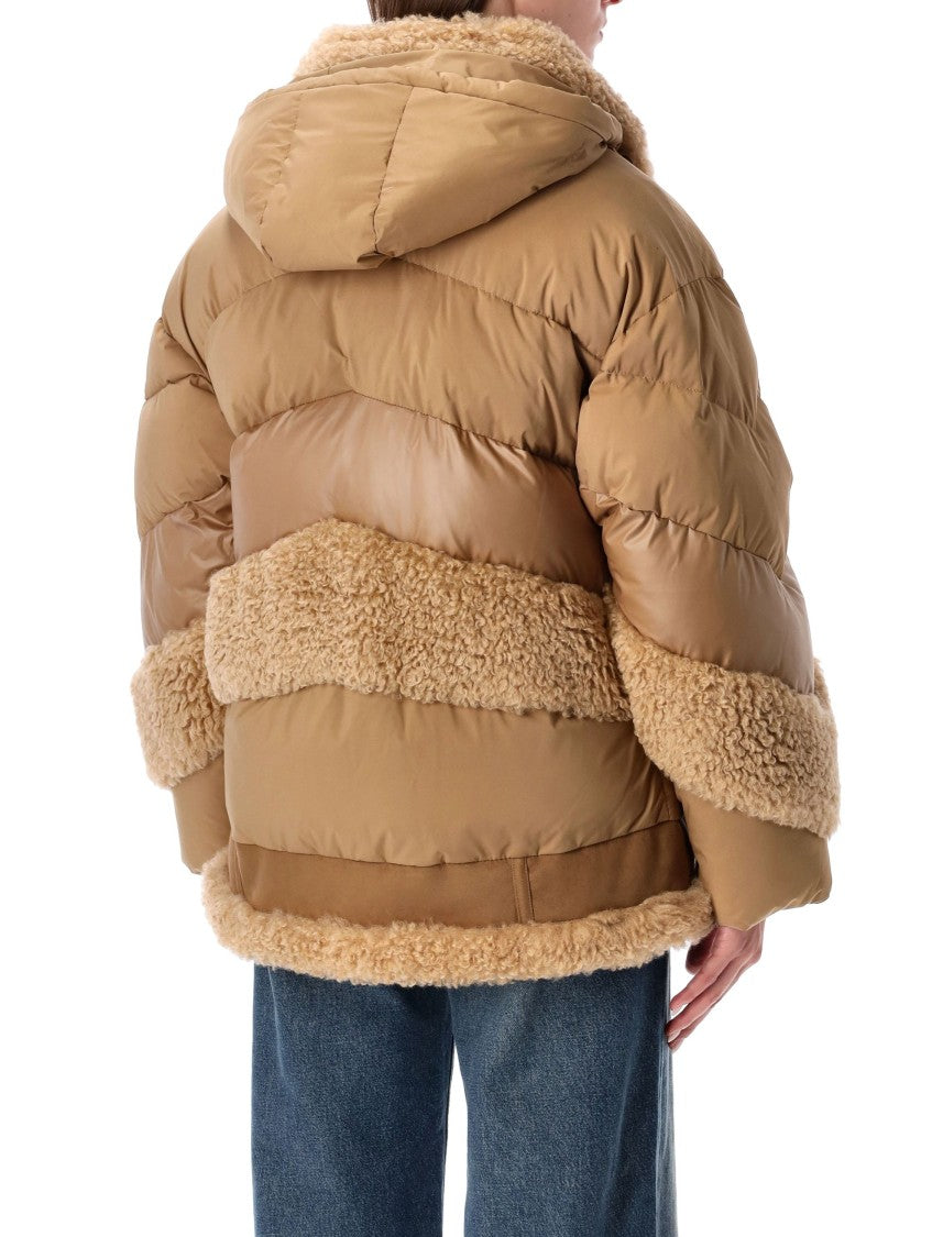 Urbancode Quilted Brown Down Jacket
