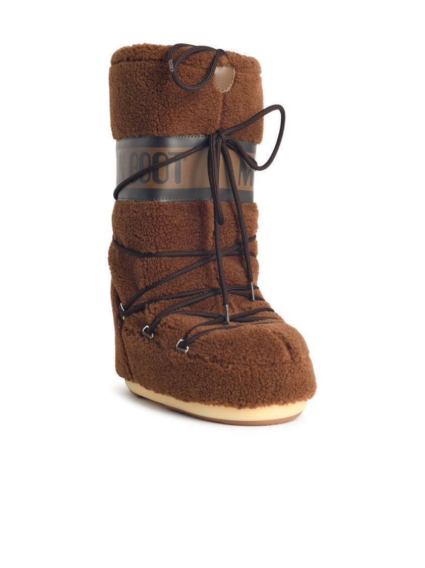 Moon Boot Brown Faux Fur Boot