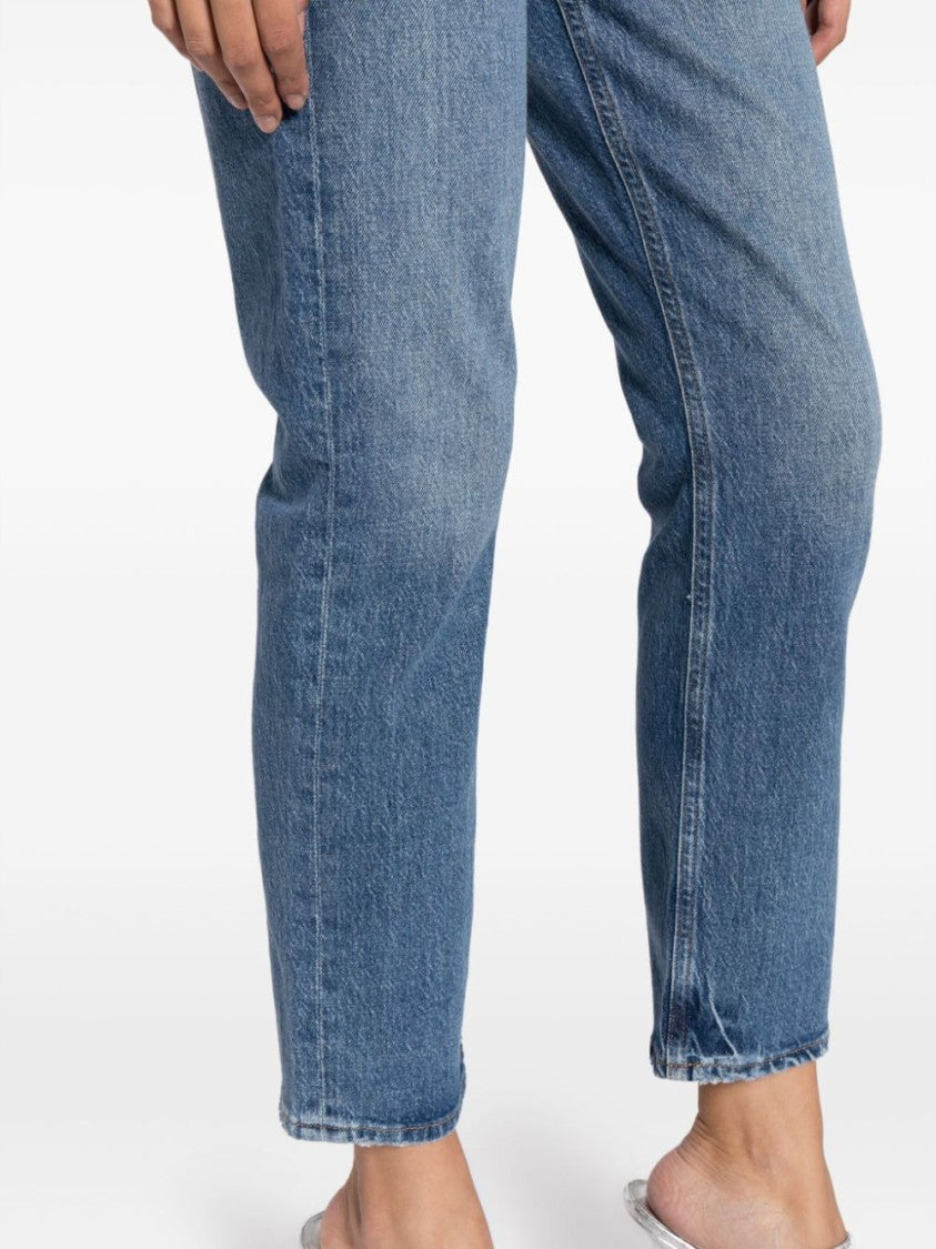 Agolde Riley Cropped Denim Jeans