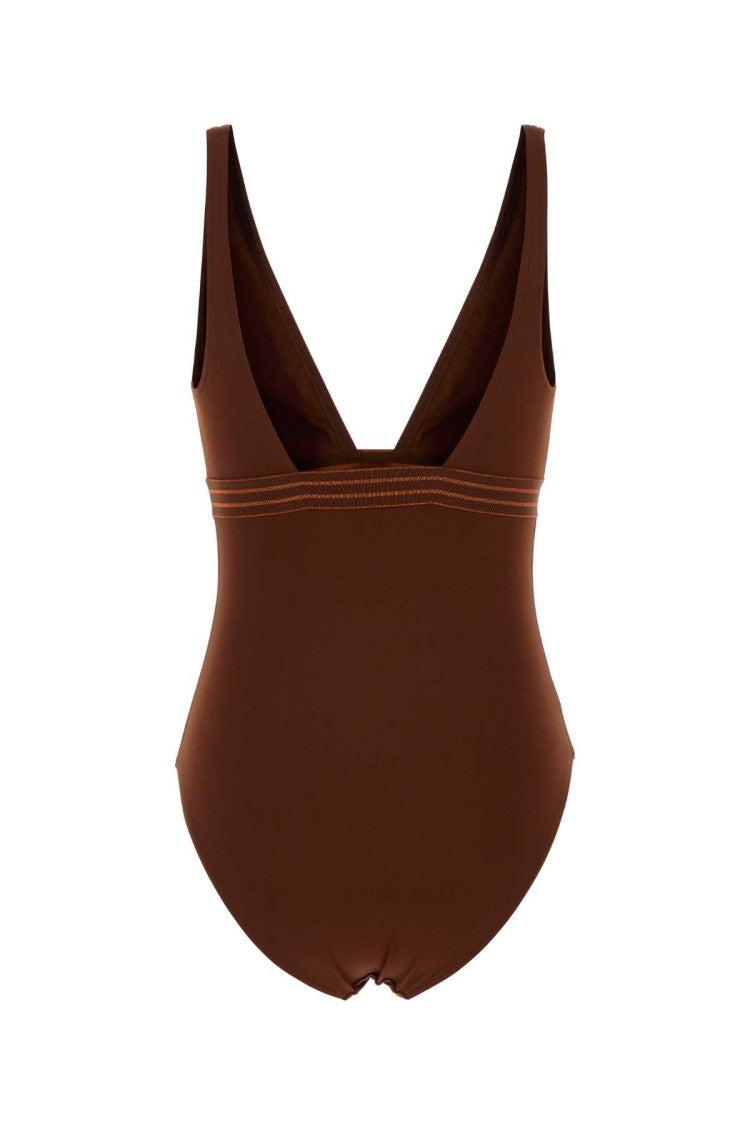 Eres Brown Stretch Nylon Sillage Swimsuit