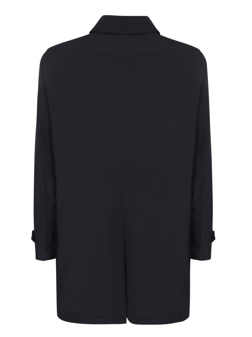 Moorer Three-Quarter Coat With Classic Collar