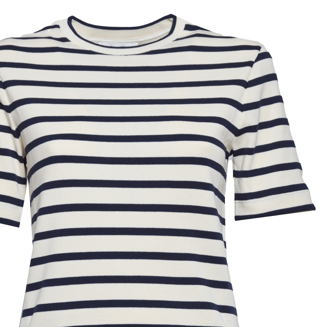 Jil Sander Black & White Striped Short Sleeve T-Shirt +