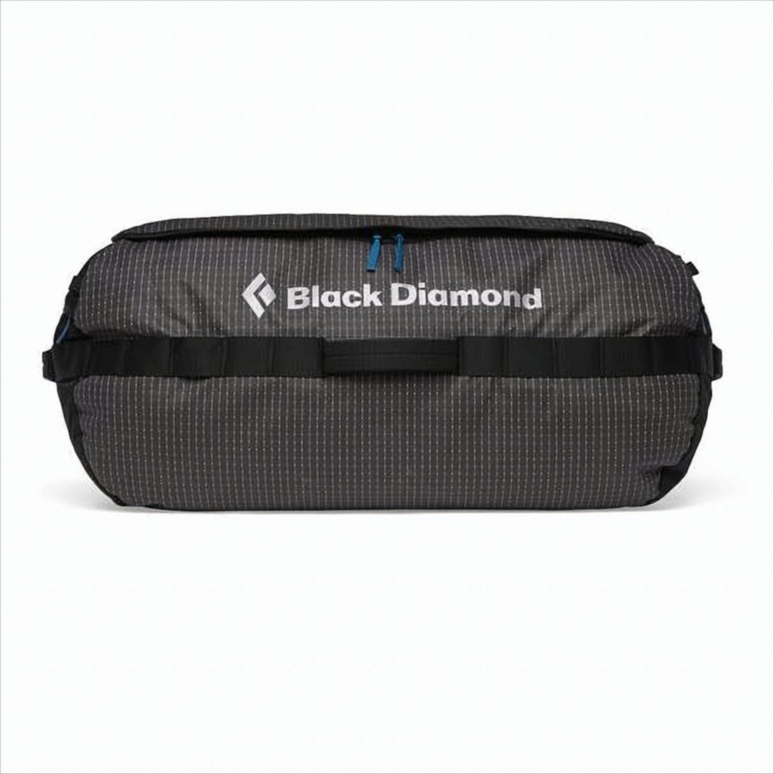 Black Diamond Rectangular Black Duffle Bag With Adjustable Straps