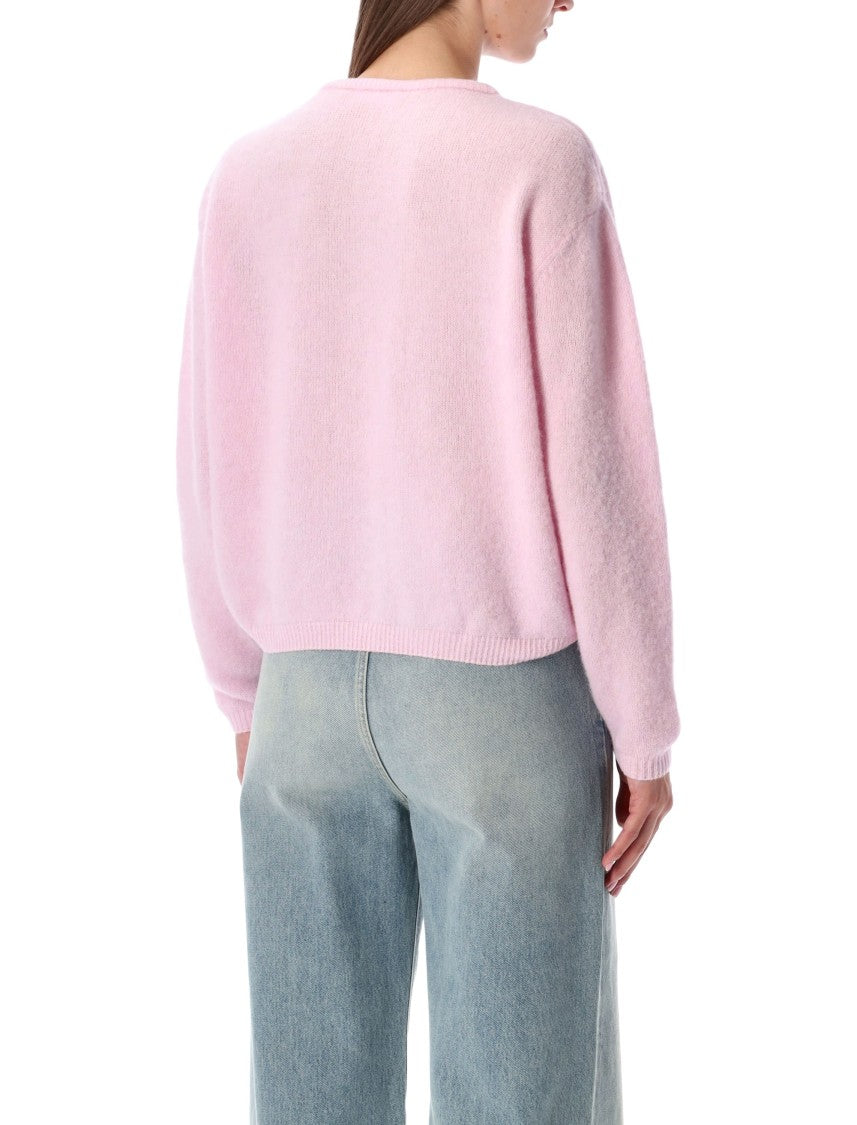 American Vintage Pastel Pink Vito Wool-Blend Cardigan