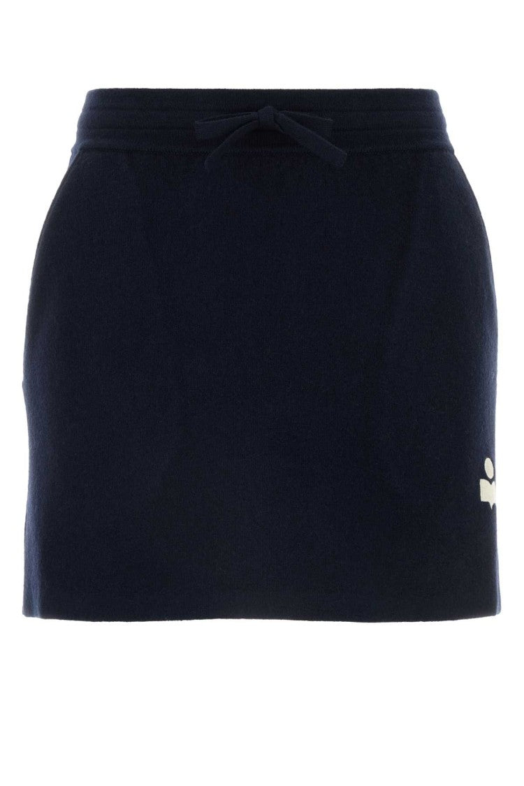 Isabel Marant Étoile Midnight Blue Stretch Cotton Blend Amaline Mini Skirt