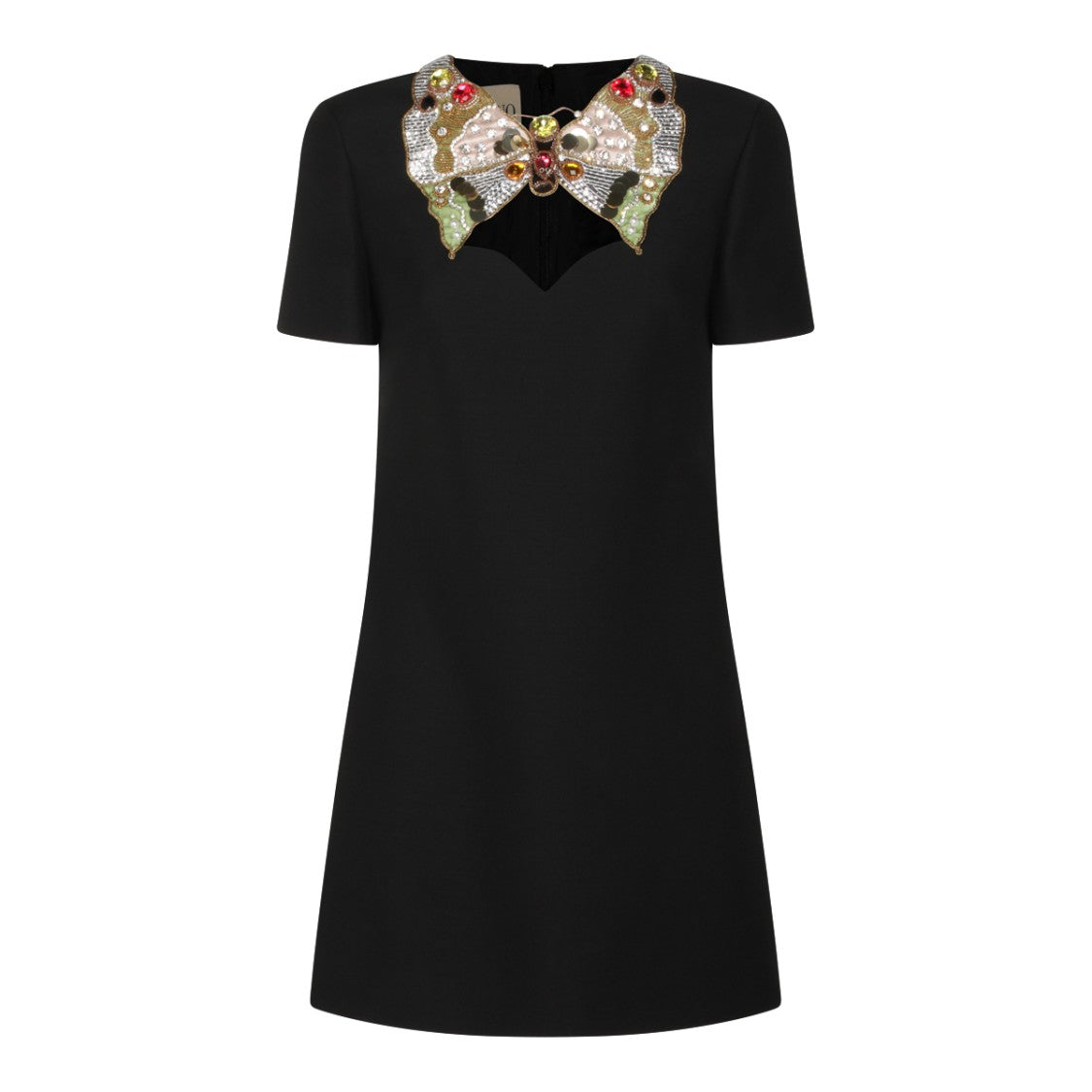 Valentino Black Wool Blend Dress