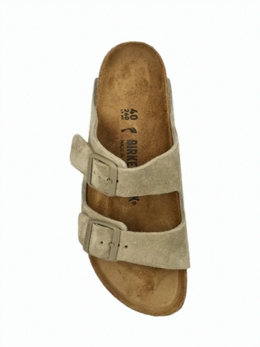 Birkenstock Natural Earth Suede Mule Slippers