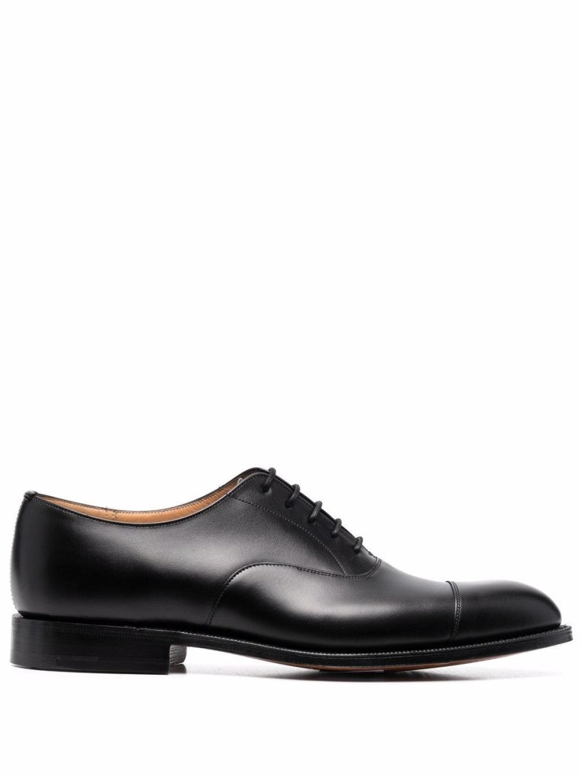 Church's Black Polished Leather Cap-Toe Consul Oxfords