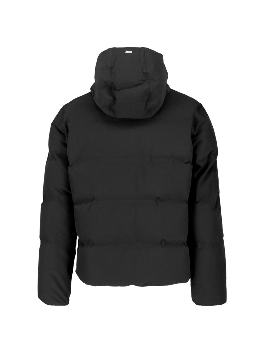 Herno Black Functional Wardrobe Goose Down Down Jacket