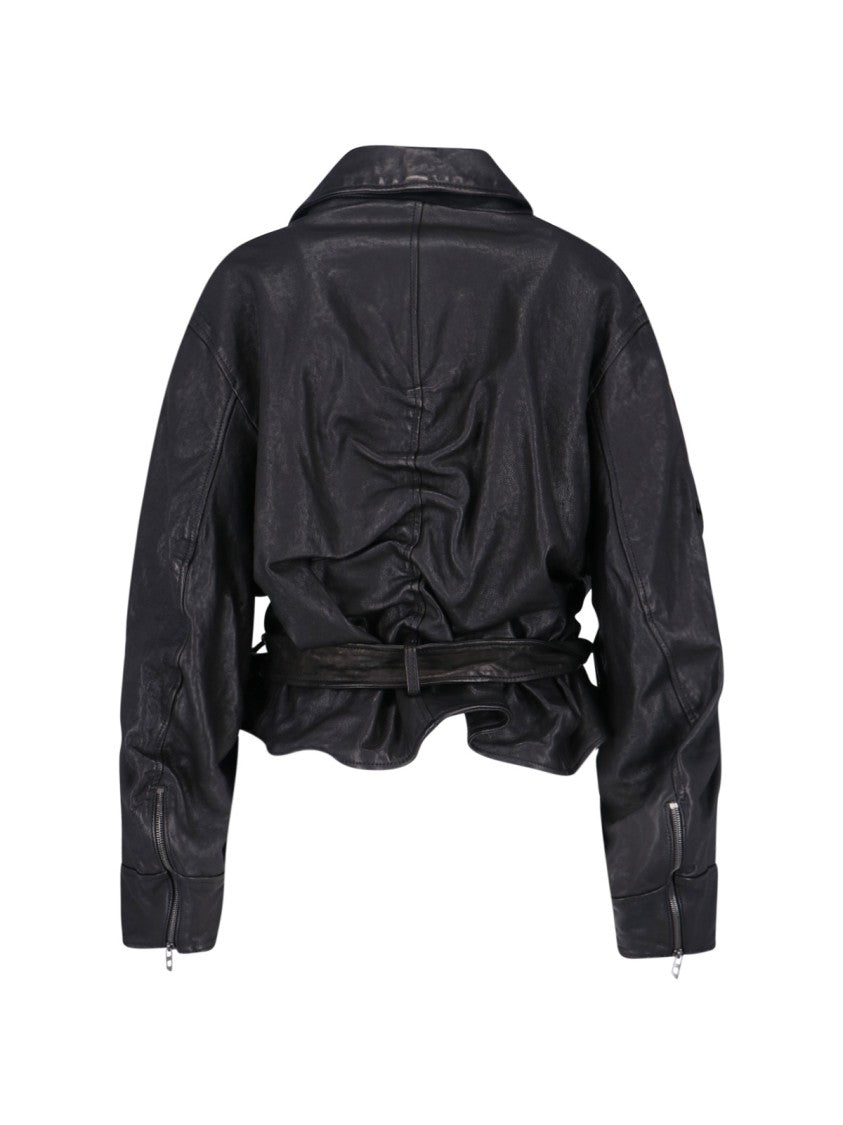 Diesel L-Oys Leather Jacket – Black