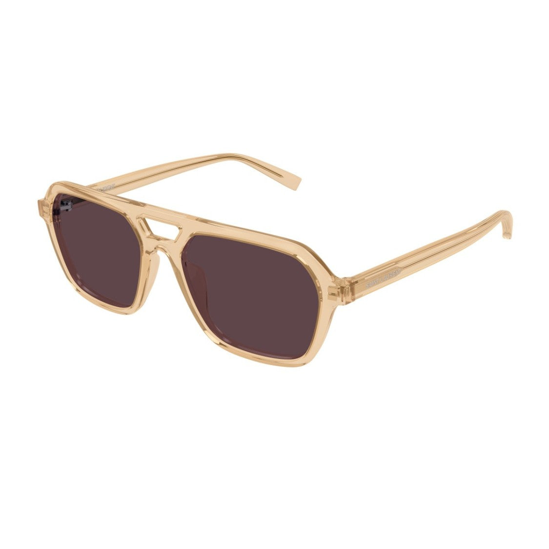 Saint Laurent Yellow Sl 905 Acetate Pilot Sunglasses