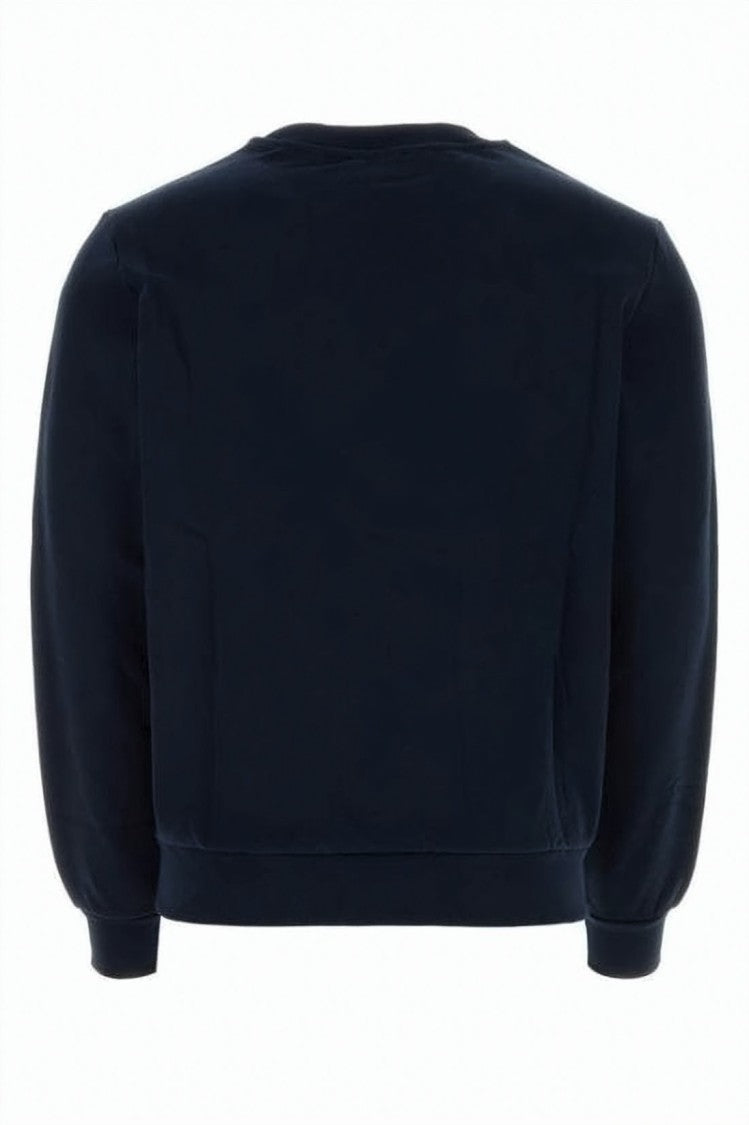 A.P.C. Long-Sleeve Blue T-Shirt With Subtle Logo Detail