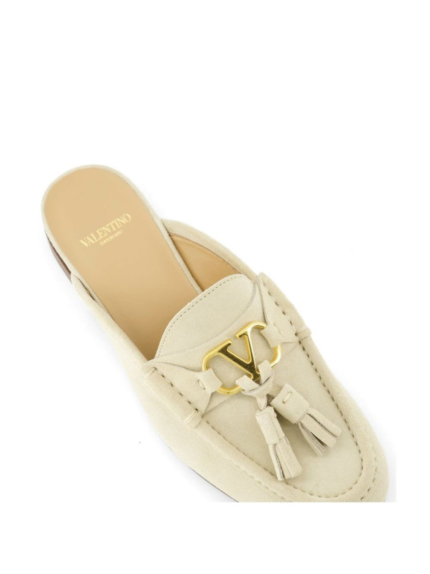 Valentino Garavani Slip-On Mule Flats With Suede Upper