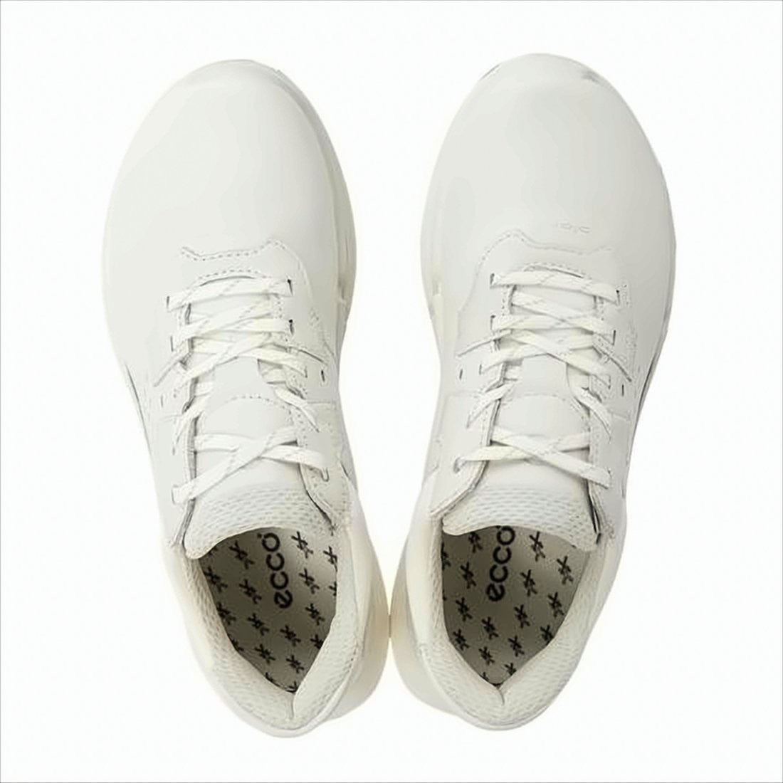Ecco Minimalist White Sneakers With Padded Collar