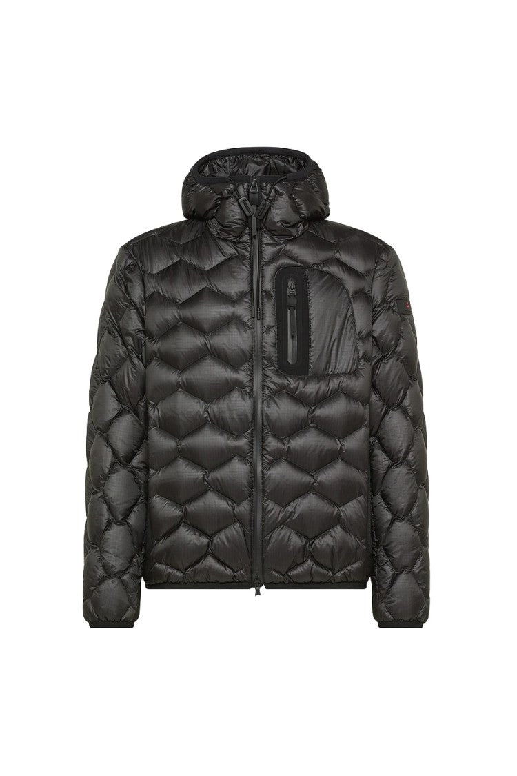 Peuterey Blue Nylon Quilted Down Jacket