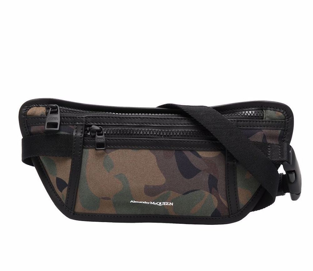 Alexander Mcqueen Camouflage Logo Belt Bag